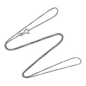 Vintage Italian Sterling Silver 925 | Box Link Chain Necklace | 18"